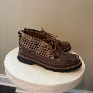 Men's Cole Haan X Pendleton American Classics Brown Leather Chukka Boots New